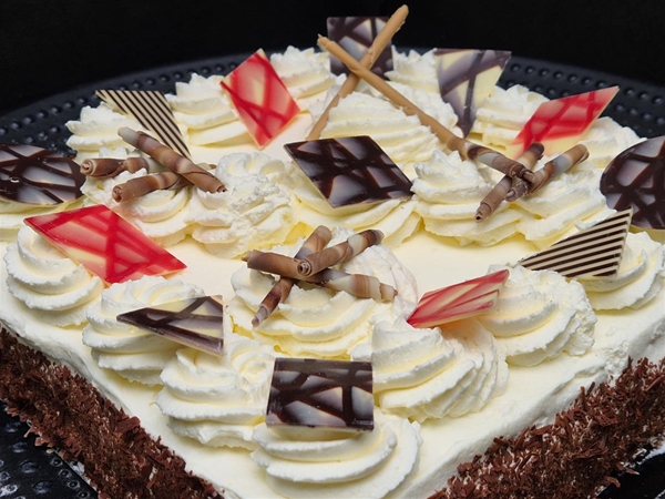 Slagroomtaart voor 12 personen